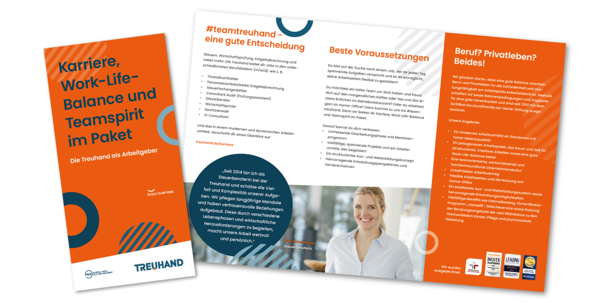 Flyer Download: Treuhand als Arbeitgeber